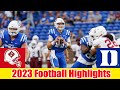 Duke vs North Carolina State FULL GAME HIGHLIGHTS | NCAAF 2023 | College Football