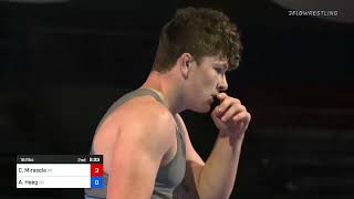 182 Lbs Final - Connor Mirasola, Wisconsin Vs Aj Heeg, Oklahoma Ceab