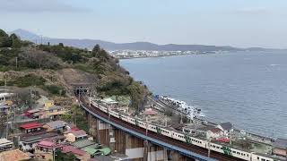 185系 石橋橋梁通過 早川～根府川