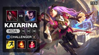 Katarina Mid vs Yasuo - EUW Challenger - Season 12 Patch 12.5