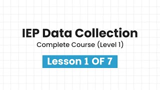 IEP Data Collection Tutorial For Beginners Complete Course | Track Goals and Behaviors Effectively