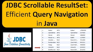 JDBC Scrollable ResultSet: Efficient Query Navigation in Java