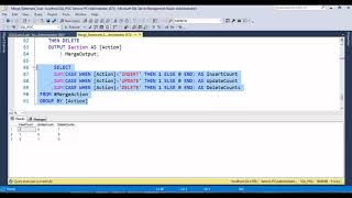 Microsoft SQL Server Development Part 16 : Merge Statement Example 3 in SQL Server