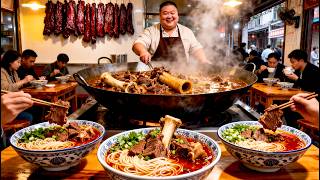 Mỹ Vị Khó Cưỡng: Choáng Ngợp Với Nồi Canh Xương Bò Hầm Khổng Lồ Cực Bổ Dưỡng ở Tân Cương