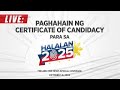 LIVE: Filing of Certificate of Candidacy for #Halalan2025 | October 8