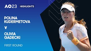 Polina Kudermetova v Olivia Gadecki Highlights | Australian Open 2023 First Round