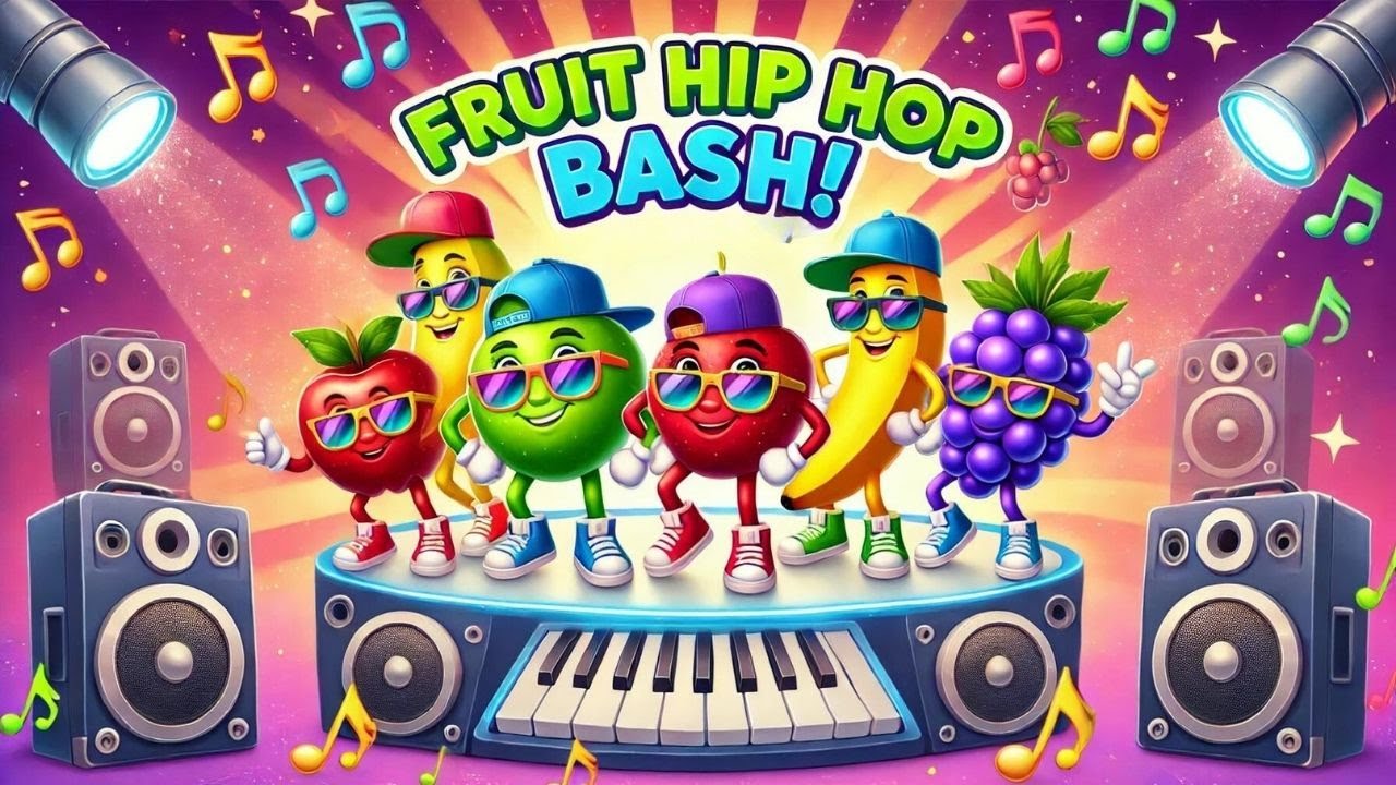 Dance With Fruits ёяойёяноёянм Learn Fun Fruit Facts With Hip Hop Beats Kids