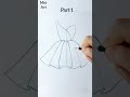 How To Draw A Dress// Drawing for beginners #Fashion. #Art. #Satisfying