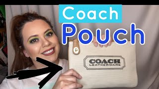 Coach Turnlock Pouch 26 With Coach Badge