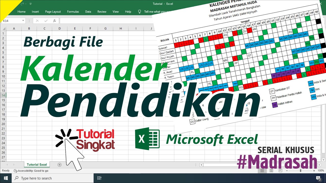 Aplikasi Kalender Pendidikan Otomatis Berbasis Excel - Tutorial Singkat ...