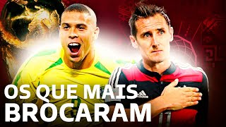 Os 8 maiores ARTILHEIROS da história das COPAS