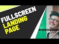 landing page design - fullscreen image slider