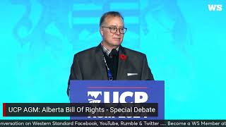 UCP AGM: Alberta Bill Of Rights - Special Debate