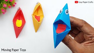 DIY Easy Paper Things - Moving Paper Toy | Handmade Paper Puppet Making | Easy Paper Crafts