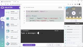 Use micro:bit Python Editor V3 Serial Monitor