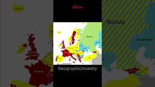 Favorite drinks in europe alchohol edition #europe #mapping #alcohol #meme