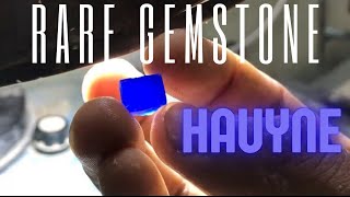 Rare Gemstone Hauyne - Cutting, Faceting and polishing - Cut 2.80 carats