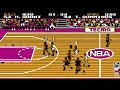 tecmo nba basketball nes gameplay 4k60fps