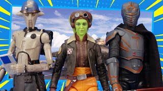 Star Wars Black Series Ahsoka Series Hera Syndulla Marrok and Professor Huyang Hasbro Figure Review