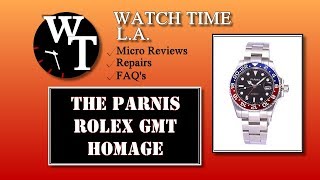 Parnis GMT Rolex Homage and What is Parnis?