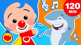 Plim Plim Shark  ♫ Y Muchas Más Canciones Infantiles para Bailar (120 Min) ♫ Plim Plim