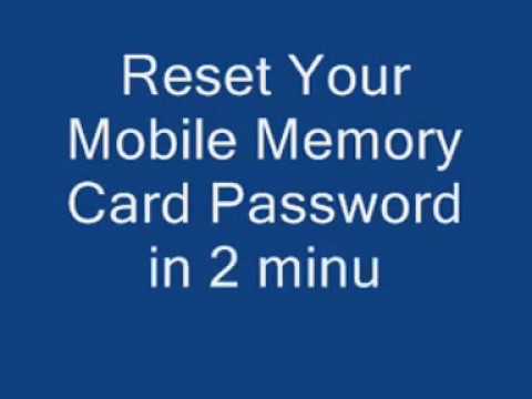 How to reset your memory card password - need 2minutes only. How to reset your memory card password - need 2minutes only.