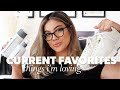 THINGS I'M CURRENTLY LOVING | best fitting jeans, summer shoes, matcha, hydrating skincare + more!