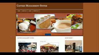 Canteen Management System | PHP and MySQL Project Source Code | PHP MySQL CRUD Project
