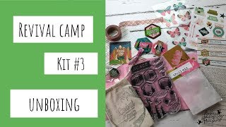 September 2018 Revival Camp Illustrated Faith Bible Journaling Kit Unboxing
