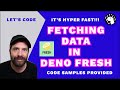 Fetching data using Deno Fresh Web Framework - It's Hyper Fast!!!