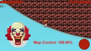 Paper.io 2 Map Control: 100.00% [Clown]