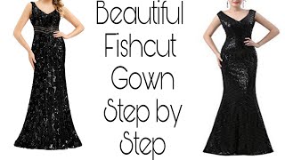 #fishcutgown#mermaidgowncutting#eveninggown#partyweregown#