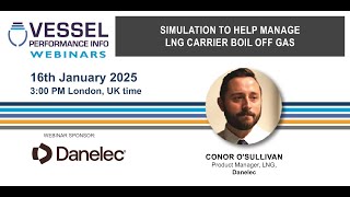 Simulation to help manage LNG carrier boil off gas