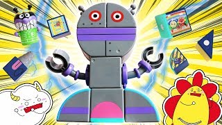 【アンパンマン】 だだんだんブロックがバラバラ！？ ひらめきキューブ バイキンメカセット おもちゃ アニメ ★サンサンキッズTV★