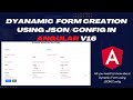 Master Angular Forms: Create Reusable Forms with JSON Constants (Config) | Dynamic Forms in Angular