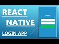 React Native Tutorial  - Create a Login System Application With Memberarea Part 1