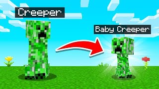We Turned MINECRAFT MOBS Into BABIES! (so cute)