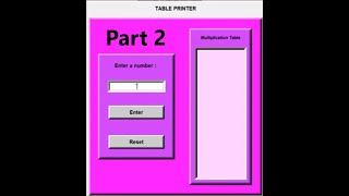 Making a Table printer software in python using GUI | Part 2