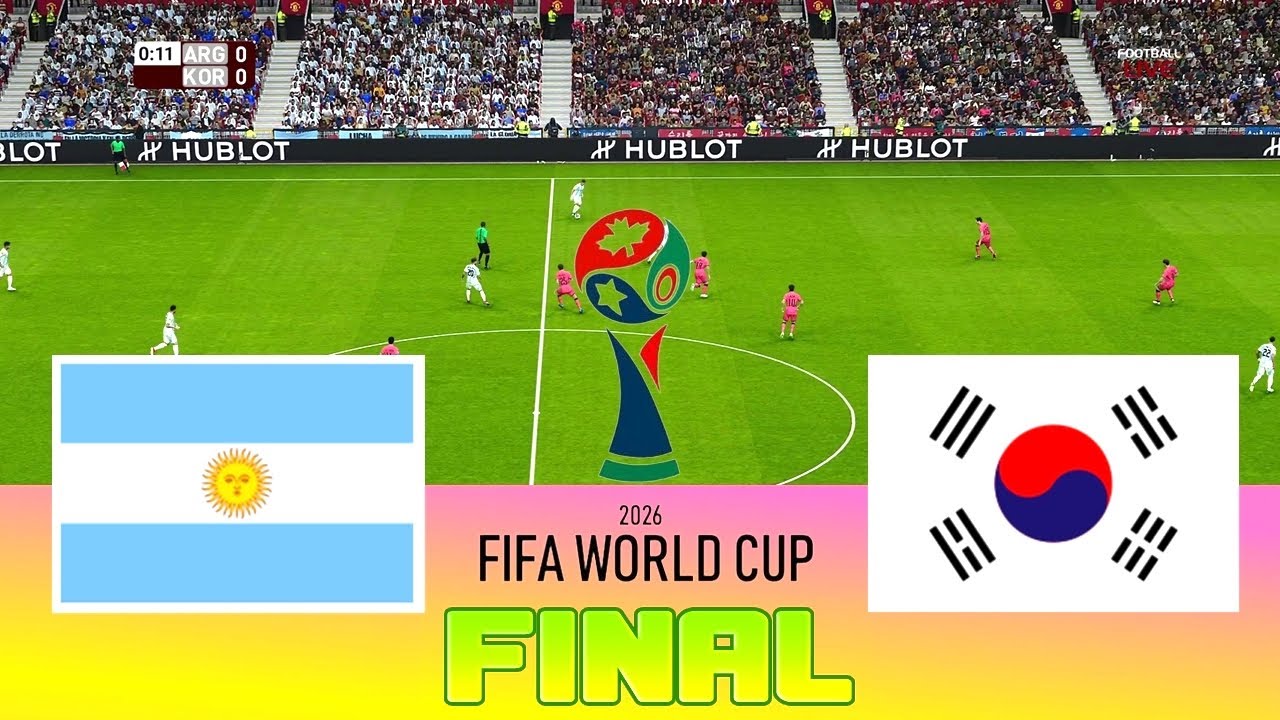 Argentina Vs South Korea Final Fifa World Cup 2026 Full Match All