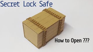 DIY Invisible Lock Safe || How To Make Secret Lock Safe Box