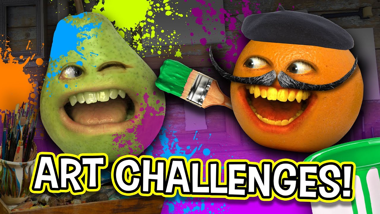 Art Challenges Supercut Annoying Orange Youtube