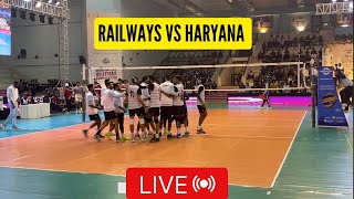 final set Railways vs Haryana Volleyball match senior National Championship Jaipur 2025