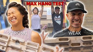 Finger Strength Test - Max Hangs - Midweek Vlog ft. Ludia - Refuge Climb