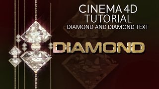 CINEMA 4D TUTORIAL - Diamond and Diamond Text