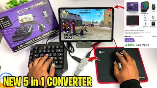 2025 New 5 in 1 Mobile Game Combo M9 Pro Converter | Play free fire with keyboard mouse on mobile