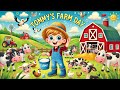 Tommy Farm Day | Kids Songs | Kids Cartoon| Kids Learning Video |