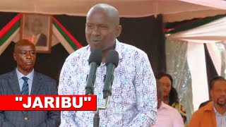 Listen to what Kindiki said today in Taita Taveta after Gachagua threatened to take Ruto back to ICC