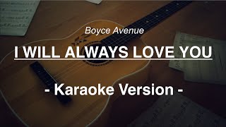 Whitney Houston-I Will Always Love You(Boyce Avenue karaoke vers)