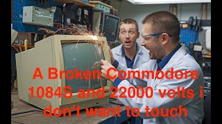 A Broken Commodore 1084S and 22000 volts i don't want to touch