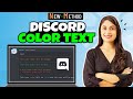 How To Do Discord Color Text 2024 | How to change the text color in Discord